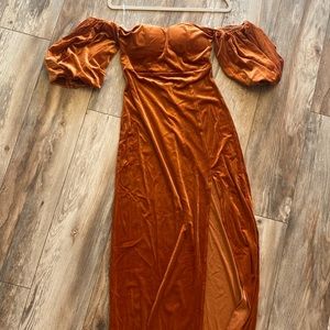 Beautiful Full Length Velvet Dress